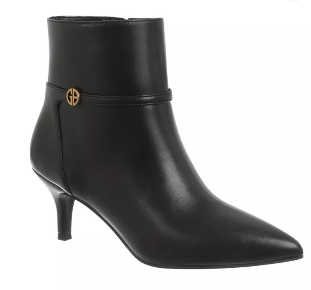 Giani Bernini Boots Womens Size 9.5 Black CAMINNAP Ankle Kitten Heel Booties